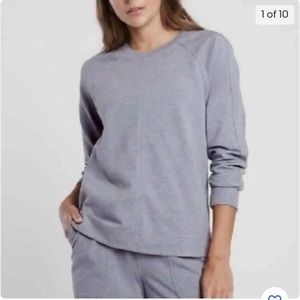 Athleta Farallon Heather Blue Sweatshirt